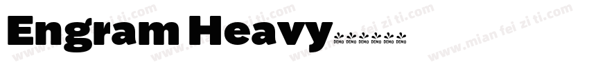 Engram Heavy字体转换